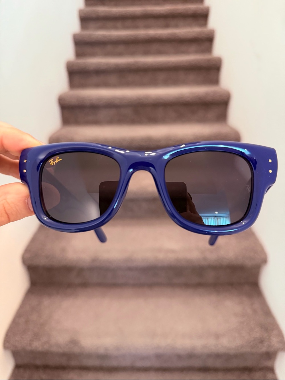 New Ray Ban Wayfarer Puffer Asap Rocky AWGE RB4940 4940 Blue Size 47/23